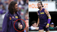 Fremantle captain Alex Pearce’s cast gamble backfires in return from damaged arm