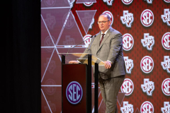 ‘Best convention in the nation,’ Aggies coach Mike Elko speaks to media at THSCA conferences
