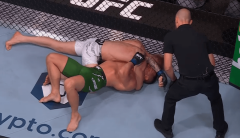 UFC 304 video: Sam Patterson chokes out Kiefer Crosbie in veryfirst round