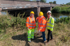 Eric Wright begins Soar bridge replacement