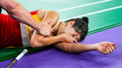 Olympic gold medallist Carolina Marin’s haunting tears echo around arena after ‘tragic’ knee injury in semi-final