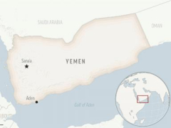 Rocket attack by Yemen’s Houthi rebels hits container ship in veryfirst attack in 2 weeks