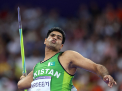 Pakistan’s Arshad Nadeem beats Neeraj Chopra to win Olympic gold in javelin