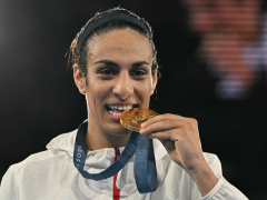 Algeria’s Imane Khelif beats Yang Liu to win boxing gold at Paris Olympics