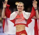 Canadian pole vaulter Alysha Newman discusses why she twerked after winning Olympic bronze