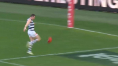 Geelong coach Chris Scott chuckles off Patrick Dangerfield mistake in thrilling win over Fremantle