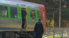 Guy passesaway after being struck by train at Largs North while presumably runningaway scene of break-in