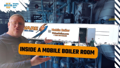 Take a trip inside a 75feet Mobile Boiler Room Rental Unit