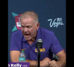 Brian Kelly’s upset, table-slamming reaction to LSU’s loss to USC isn’t assisting