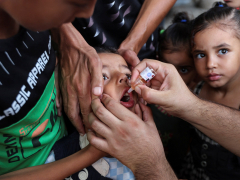 Polio vaccines do not safeguard kids from bombs, states Gaza mom