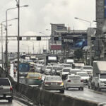 Rain triggers rush-hour traffic jams in Bangkok