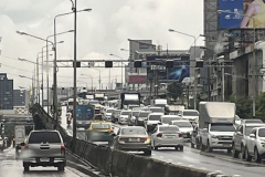 Rain triggers rush-hour traffic jams in Bangkok