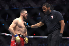 Referee Herb Dean reacts to criticism concerning his officiating of the UFC 306 primary occasion inbetween Sean O’Malley and Merab Dvalishvili