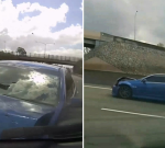 Dashcam records stunning supposed hit-and-run on Queensland’s Gateway Mwy at Murarrie