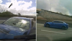 Dashcam records stunning supposed hit-and-run on Queensland’s Gateway Mwy at Murarrie