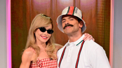 Kelly Ripa, Mark Consuelos win Halloween as Taylor Swift, Travis Kelce