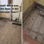 Female Renovating Bathroom Moves Tub, Finds Hidden ‘Trap Door’ In The Floor