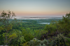 Wild bathing in the high plateau