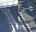 Male eliminated in motorbike and vehicle crash crash on Sydney’s M7