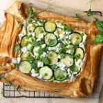 Zucchini Tart with Whipped Feta & Lemon