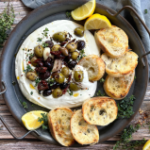 Whipped Feta with Roasted Olives