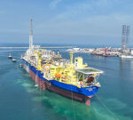 Out with the old FPSO after 8 years, in with the brand-new one at oil field overseas Brazil