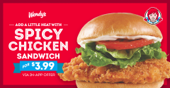 Wendy’s offering spicy chicken sandwiches for $3.99: Here’s how to get yours