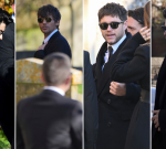 One Direction stars Zayn Malik, Harry Styles, Niall Horan and Louis Tomlinson collect for Liam Payne‘s funeralservice