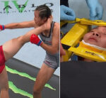 UFC Fight Night 248 video: Ming Shi’s outrageous head kick sendsout Xiaocan Feng out on stretcher