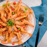 Steamed Garlic Prawns with Bean Vermicelli