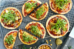 Pumpkin & Chickpea Vegetarian Mini Pizzas