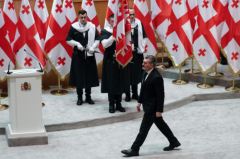 Georgia’s new president sworn in amid political showdown