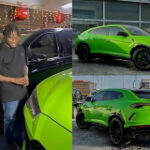 Watch Obafemi Martins Bless Victor Osimhen’s Newly Purchased Lamborghini Urus SUV