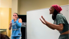 A’ja Wilson surprised UNC basketball players, who completely lost it when they saw her