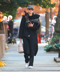 Katie Holmes Lets Minimalism and Comfort Rule Her Off-Duty Look