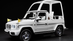 The brand-new Popemobile is an electrical Mercedes G-Wagen