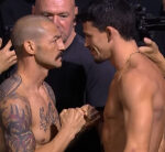 Video: UFC on ESPN 63 ceremonial weigh-in faceoffs with Cub Swanson, Manel Kape, more