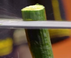 Watch: Martial artists break dangerous record involving cucumber, chainsaw, blindfold