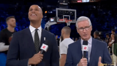 Mike Breen trolled Doris Burke with a blackjack joke to explain her NBA Cup absence in Vegas