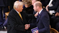 William meets Trump at Notre-Dame reopening