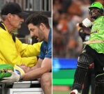 Sydney Thunder win BBL thriller after sickening collision between Daniel Sams and Cameron Bancroft halts play