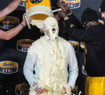 6 disgusting photos of P.J. Fleck getting the Duke’s Mayo bath from … FLAVOR FLAV!