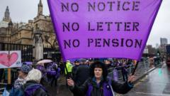 What is the row about women’s pensions?