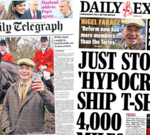 The Papers: ‘Tory war with Farage’ and Just Stop Oil ‘hypocrites’