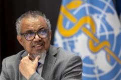 Head of WHO at Yemen airport during Israeli air strikes