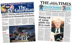 The Papers: School ‘defects’ check ordered and ‘young adults too ill to work’