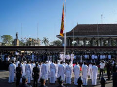 Debt-stricken Sri Lanka marks independence day as new president pledges to rebuild the country