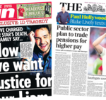 The Papers: ‘Arise Sir Gareth’ and ‘justice for our Liam’