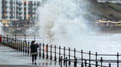 Wind, rain and more than 150 flood warnings for New Year’s Day