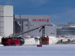 At least 19 injured as Delta plane flips upon arrival in Toronto airport